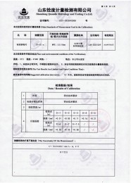 检测仪器报告证书：钢卷尺长度坚定报告